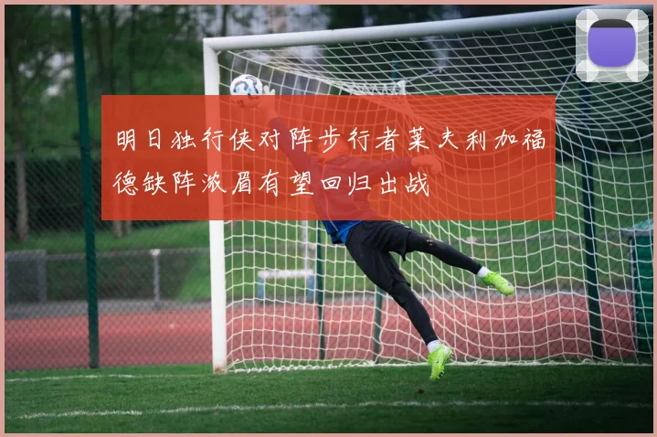 明日独行侠对阵步行者莱夫利加福德缺阵浓眉有望回归出战